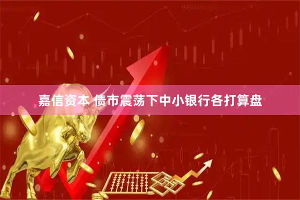嘉信资本 债市震荡下中小银行各打算盘