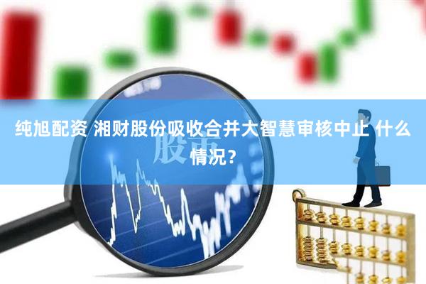纯旭配资 湘财股份吸收合并大智慧审核中止 什么情况？